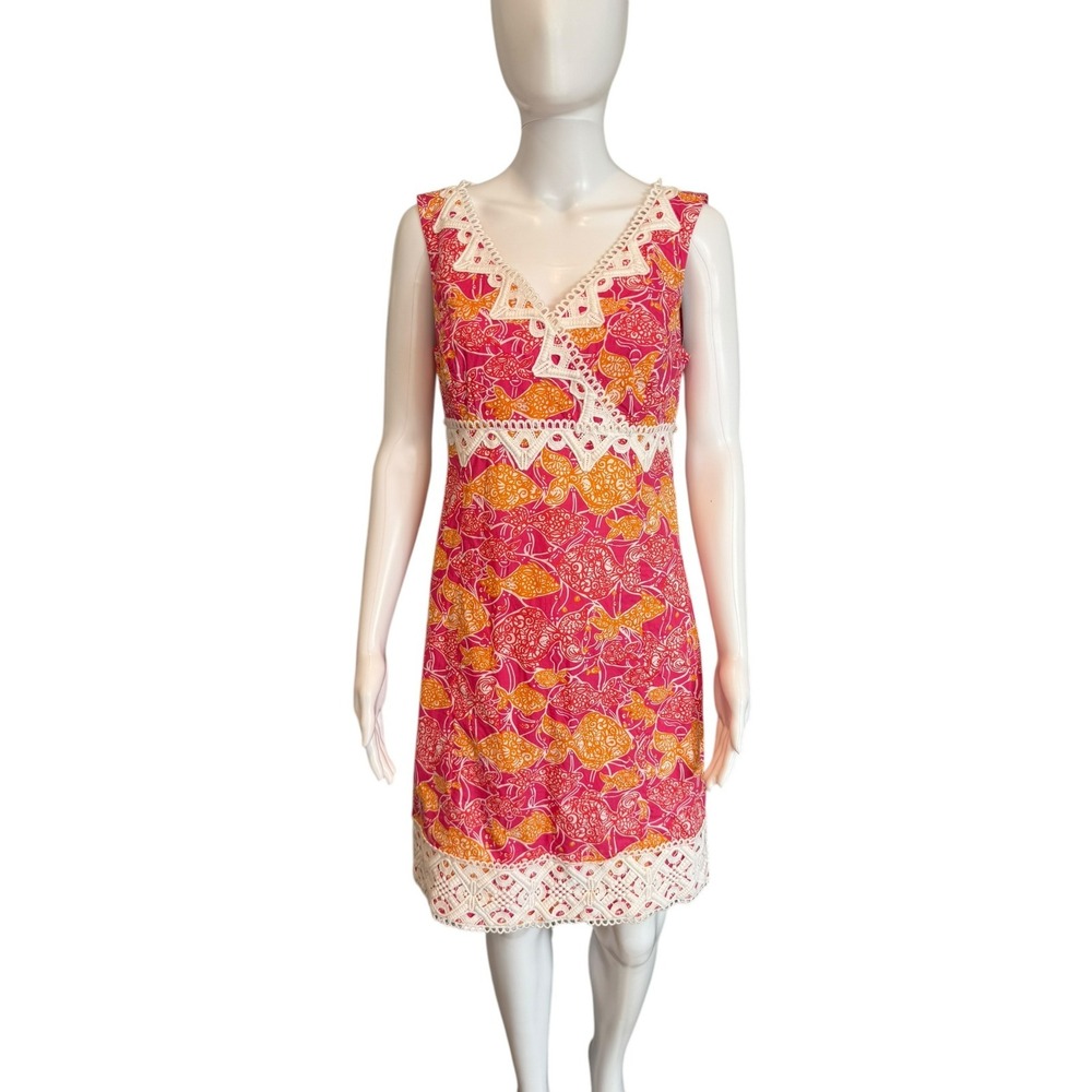 Lilly Pulitzer Jubilee 50th Anniversary Lace Beverly Hills Bubbly Dress Size 6